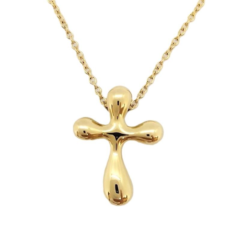 Tiffany & Co Tiffany & Co Elsa Peretti Small Cross Necklace 18K 43g