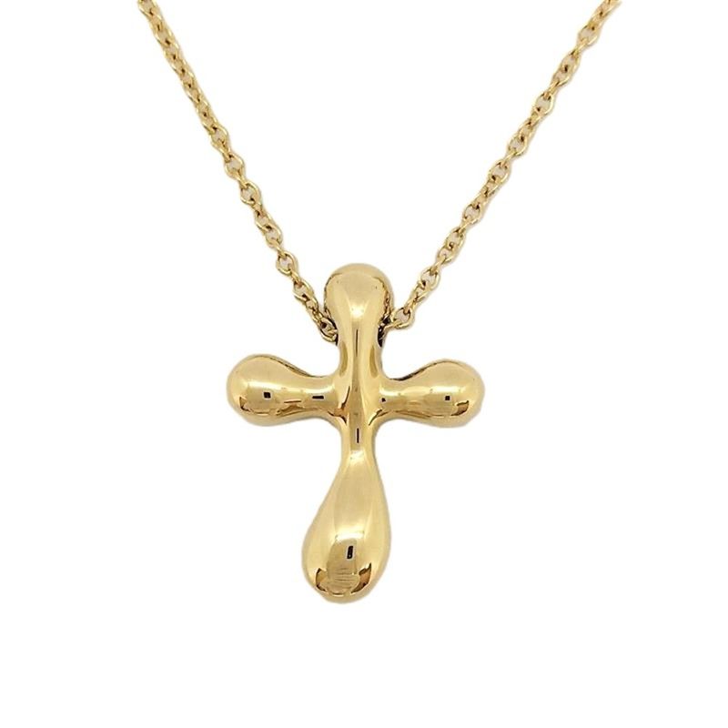 Tiffany & Co Tiffany & Co Elsa Peretti Small Cross Necklace 18K 43g