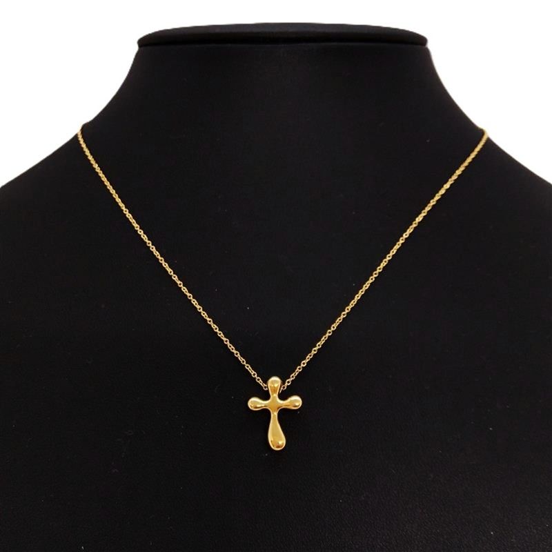 Tiffany & Co Tiffany & Co Elsa Peretti Small Cross Necklace 18K 43g