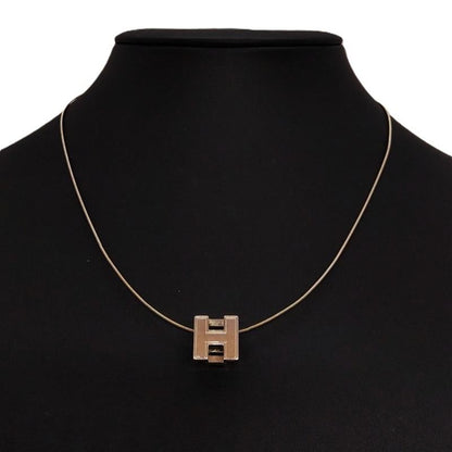 Hermes H Cube Caged Ash Necklace
