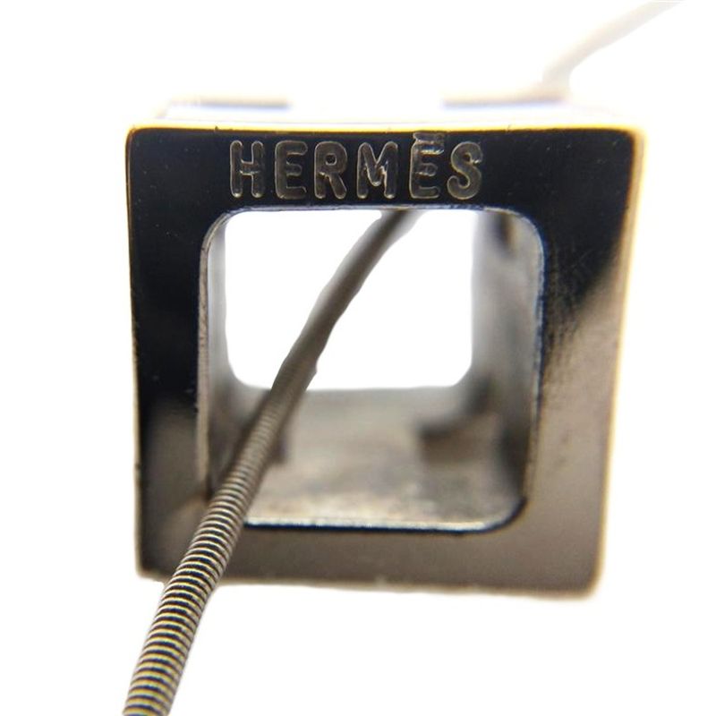 Hermes H Cube Caged Ash Necklace