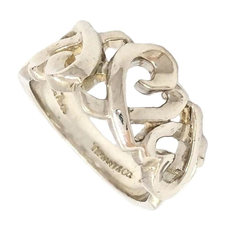 Tiffany & Co Tiffany & Co Paloma Picasso Triple Rubbing Heart Ring Size Approx
