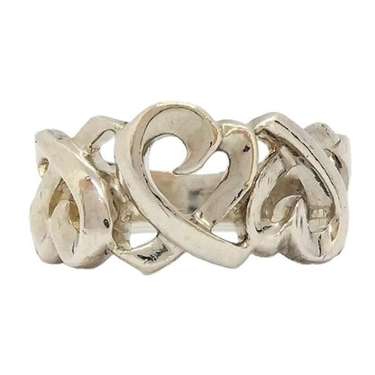 Tiffany & Co Tiffany & Co Paloma Picasso Triple Rubbing Heart Ring Size Approx