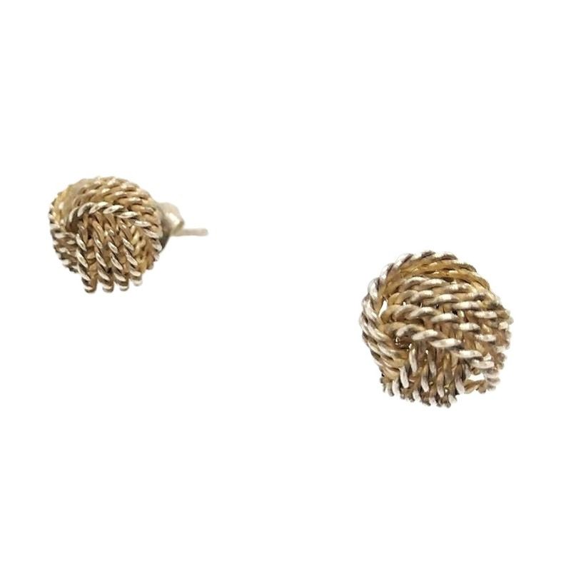 Tiffany & Co Tiffany & Co Twisted Knot Somerset Earrings Sv925 27g Silver