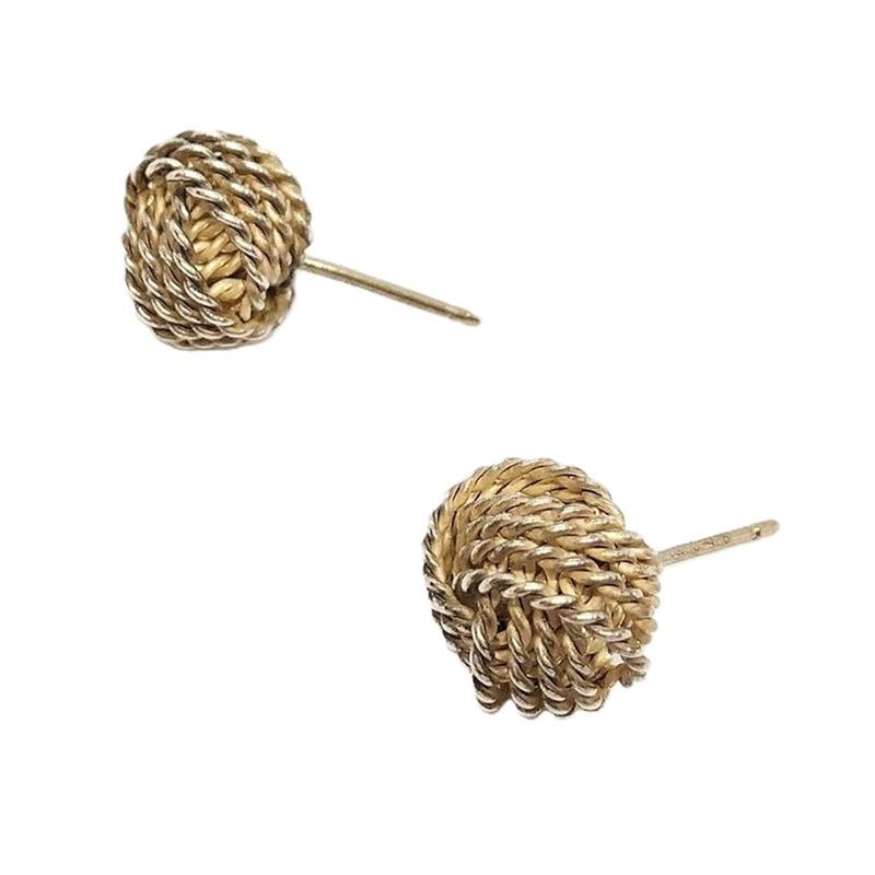 Tiffany & Co Tiffany & Co Twisted Knot Somerset Earrings Sv925 27g Silver