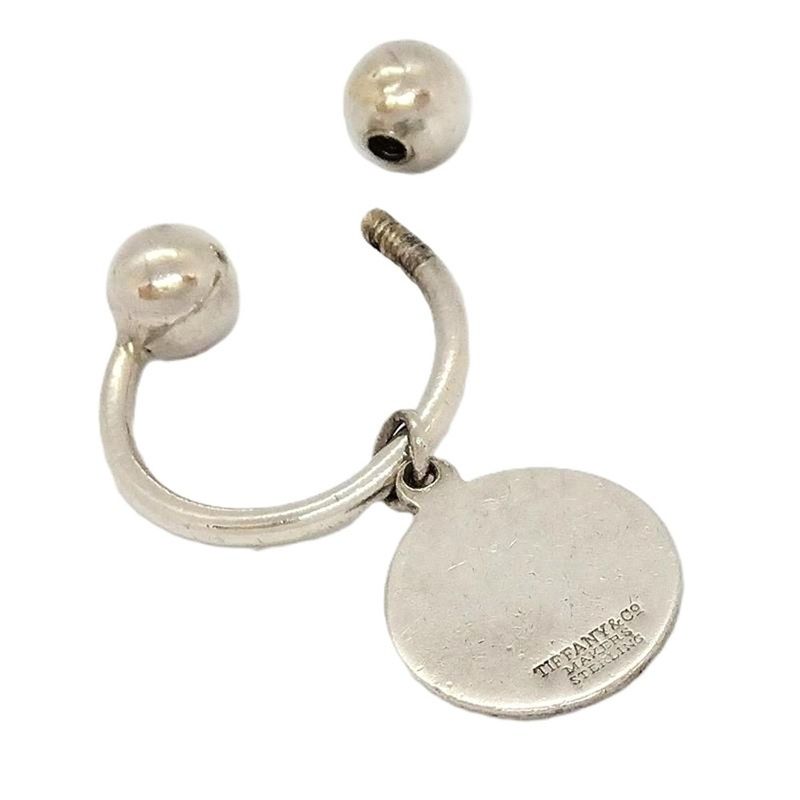 Tiffany & Co Tiffany & Co Round Tag Key Ring Star Ring Silver 91g Silver