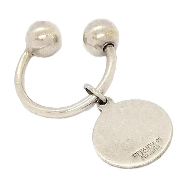 Tiffany & Co Tiffany & Co Round Tag Key Ring Star Ring Silver 91g Silver