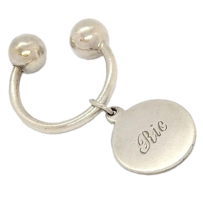 Tiffany & Co Tiffany & Co Round Tag Key Ring Star Ring Silver 91g Silver