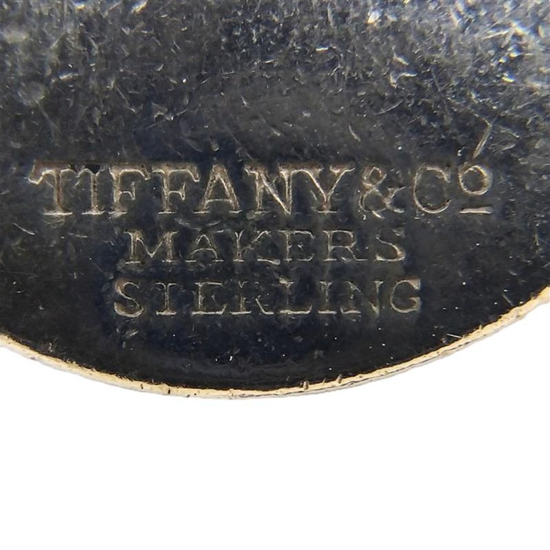 Tiffany & Co Tiffany & Co Round Tag Key Ring Star Ring Silver 91g Silver