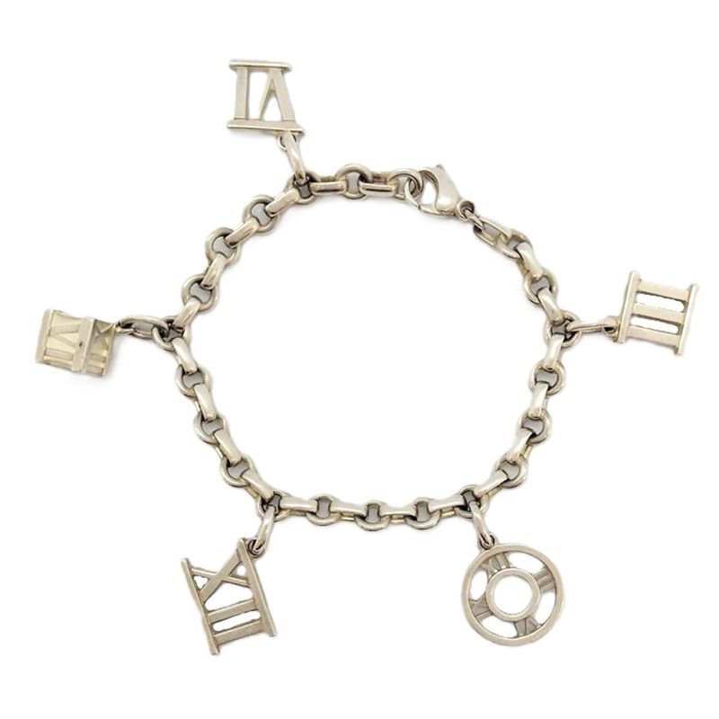 Tiffany & Co Tiffany & Co Atlas 5charm Bracelet Sv925 194g Silver