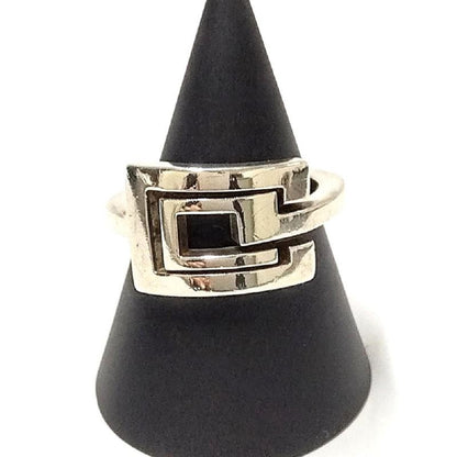 Gucci Square Design Ring #14 Sv925 61g