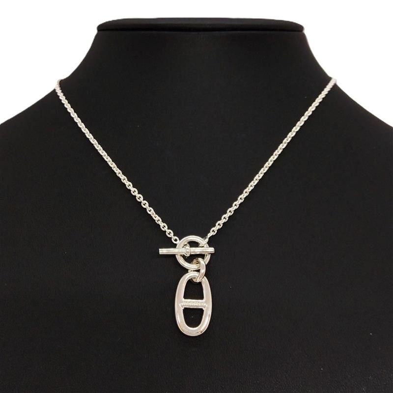 Hermes Chaine D'ancre Amulet Necklace Sv925 88g Silver