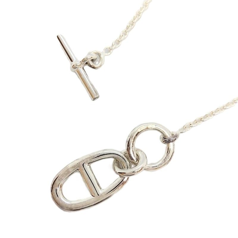 Hermes Chaine D'ancre Amulet Necklace Sv925 88g Silver