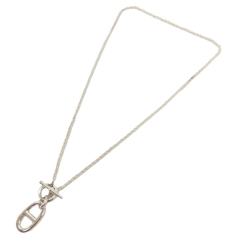 Hermes Chaine D'ancre Amulet Necklace Sv925 88g Silver