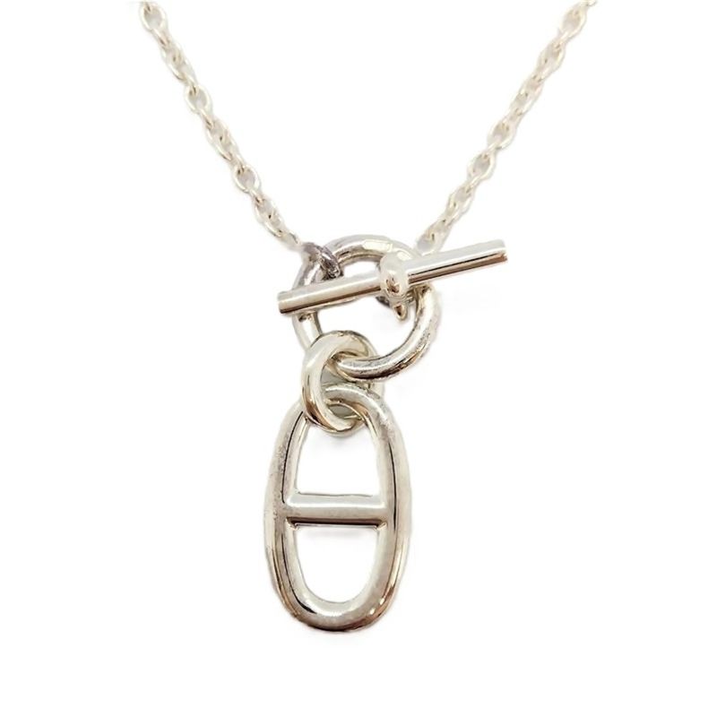 Hermes Chaine D'ancre Amulet Necklace Sv925 88g Silver