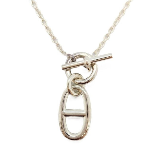 Hermes Chaine D'ancre Amulet Necklace Sv925 88g Silver