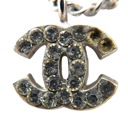 Chanel Coco Mark Heart 07P Rhinestone Necklace