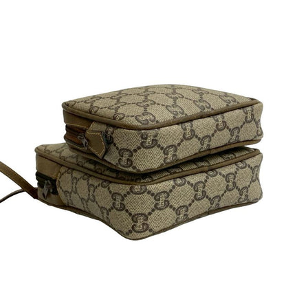 Gucci Vintage Plus Logo Hardware Leather Mini Shoulder Bag