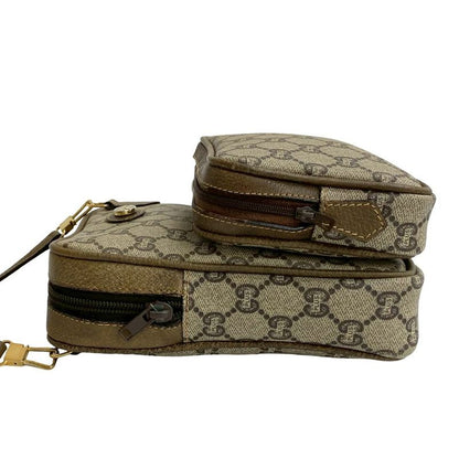 Gucci Vintage Plus Logo Hardware Leather Mini Shoulder Bag