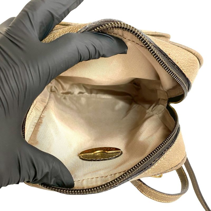 Gucci Vintage Plus Logo Hardware Leather Mini Shoulder Bag
