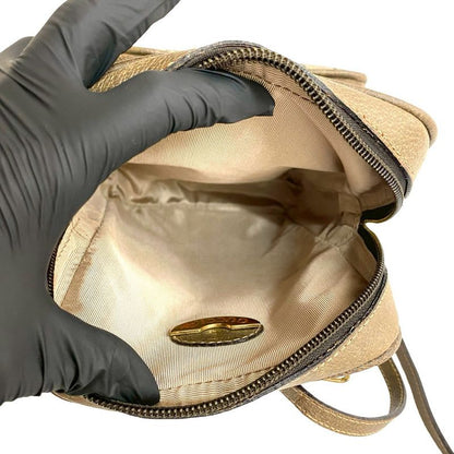 Gucci Vintage Plus Logo Hardware Leather Mini Shoulder Bag