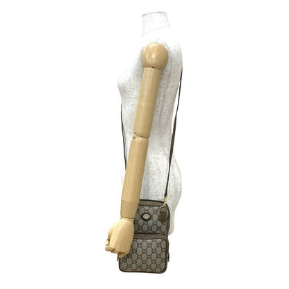 Gucci Vintage Plus Logo Hardware Leather Mini Shoulder Bag