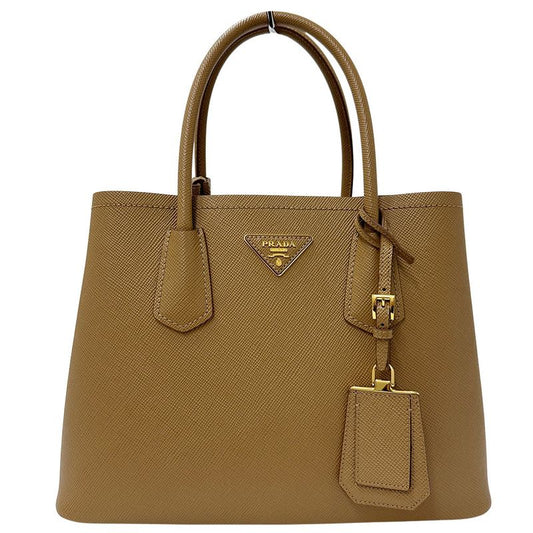 Prada Bag Women's Brand Tote Leather Brown 1bg887 Camel Large