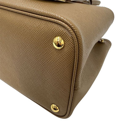 Prada Bag Women's Brand Tote Leather Brown 1bg887 Camel Large