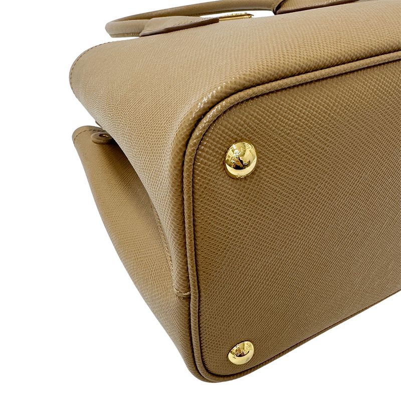 Prada Bag Women's Brand Tote Leather Brown 1bg887 Camel Large