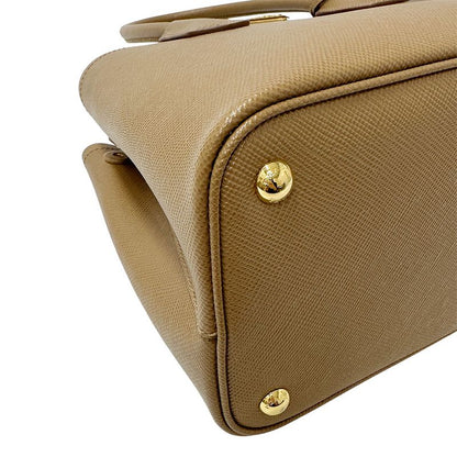 Prada Bag Women's Brand Tote Leather Brown 1bg887 Camel Large