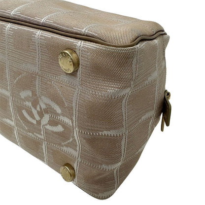 Chanel Bag Women's Branded Handbag New Travel Nylon Pink Beige Gold Hardware