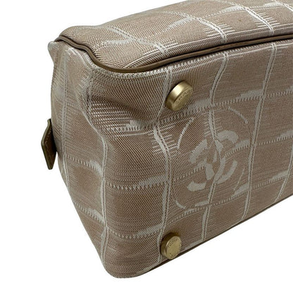 Chanel Bag Women's Branded Handbag New Travel Nylon Pink Beige Gold Hardware