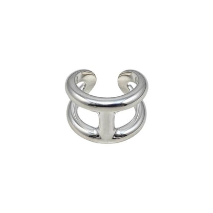 Hermes Ring Osmoz GM H102536b 00056 56 Size Ag925 Silver Hermes