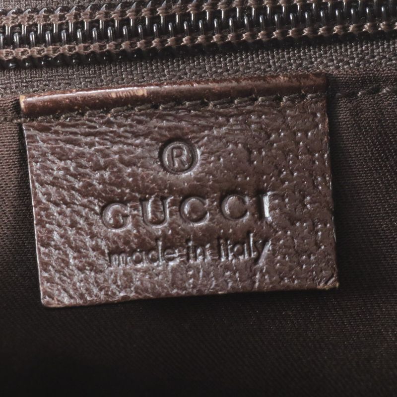 Gucci GG Canvas Leather Shoulder Bag Crossbody Messenger Business Commuter