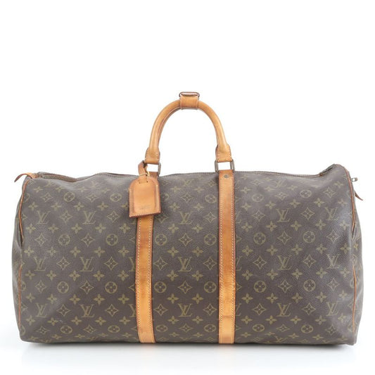Louis Vuitton Monogram Keepall 55 M41424 Leather Boston Bag Business Travel