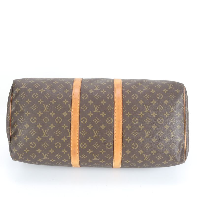 Louis Vuitton Monogram Keepall 55 M41424 Leather Boston Bag Business Travel