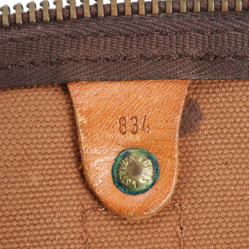 Louis Vuitton Monogram Keepall 55 M41424 Leather Boston Bag Business Travel