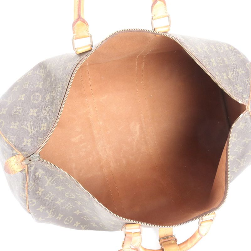 Louis Vuitton Monogram Keepall 55 M41424 Leather Boston Bag Business Travel