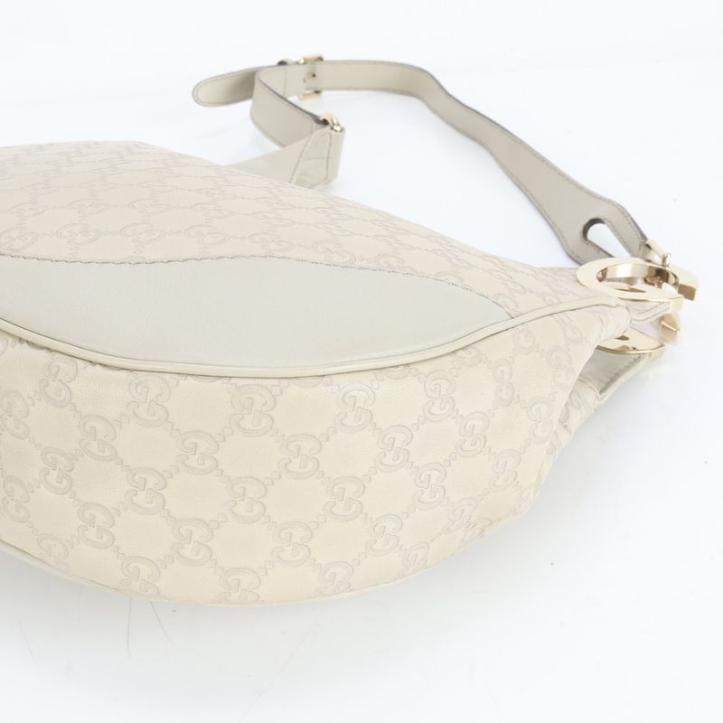 Guccissima Charlotte Ghardware Leather Shoulder Bag Shoulder One Shoulder Hobo