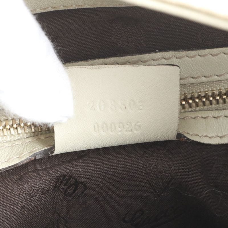 Guccissima Charlotte Ghardware Leather Shoulder Bag Shoulder One Shoulder Hobo