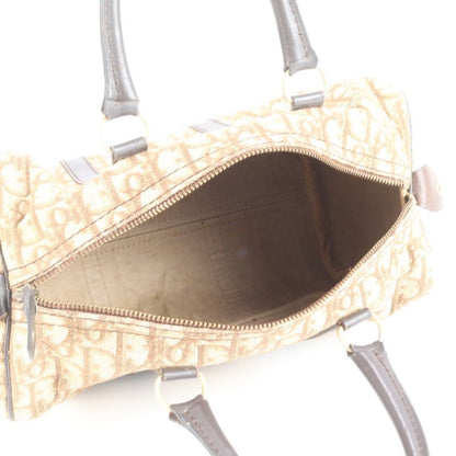 Christian Dior Trotter Leather Handbag Mini Boston Tote Brown Women's ECE Cx40-6