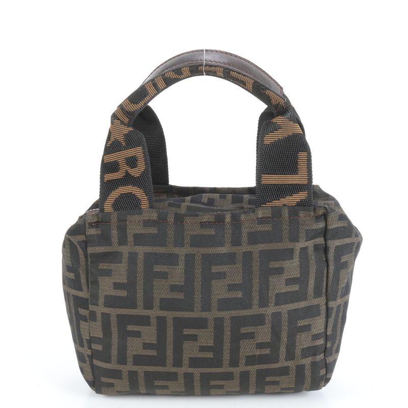 Fendi Zucca Leather Handbag Mini Tote 265410 Women's EUE Cx36-1