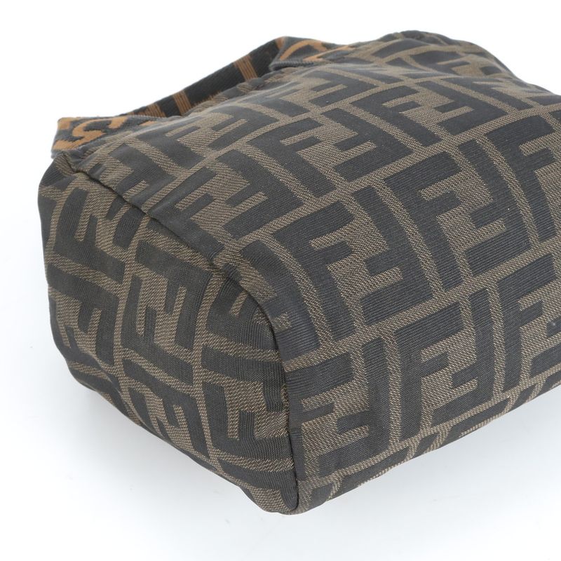 Fendi Zucca Leather Handbag Mini Tote 265410 Women's EUE Cx36-1