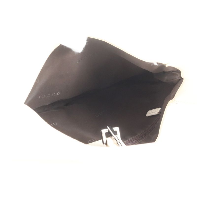 Gucci Jackie Leather Shoulder Bag Shoulder One Shoulder Tote 001-3306 Silver