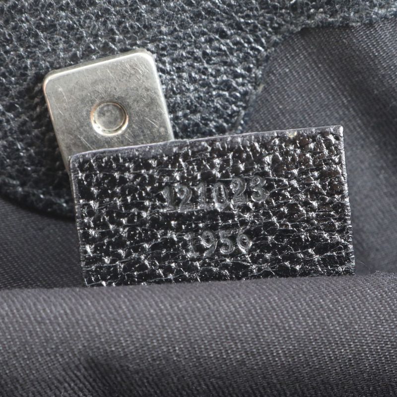 Gucci GG Canvas Eclipse Leather Tote Bag Shoulder Black 121023 Women's EUE