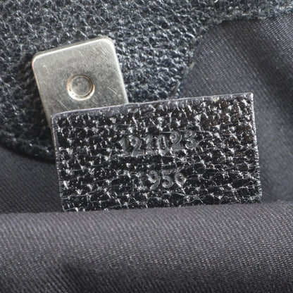 Gucci GG Canvas Eclipse Leather Tote Bag Shoulder Black 121023 Women's EUE