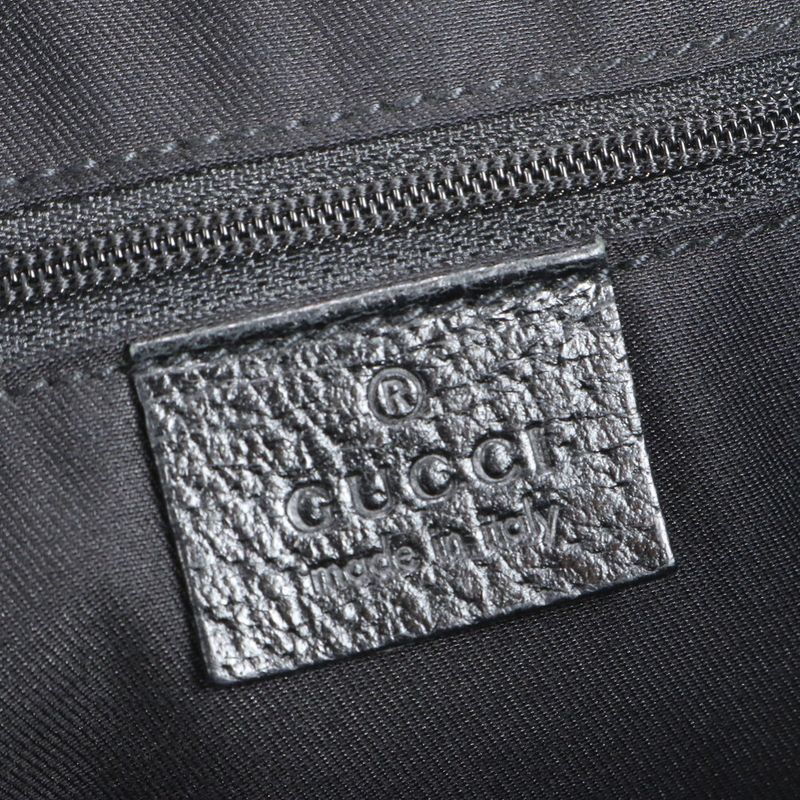 Gucci GG Canvas Eclipse Leather Tote Bag Shoulder Black 121023 Women's EUE