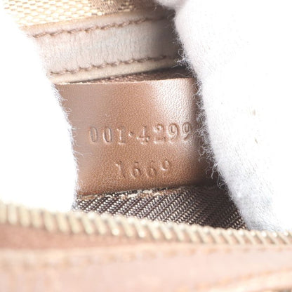 Gucci GG Canvas Leather Shoulder Bag Shoulder One Shoulder Brown 001-4299