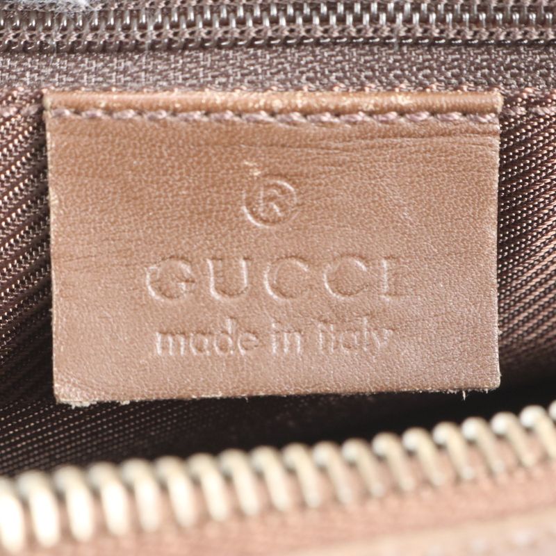 Gucci GG Canvas Leather Shoulder Bag Shoulder One Shoulder Brown 001-4299