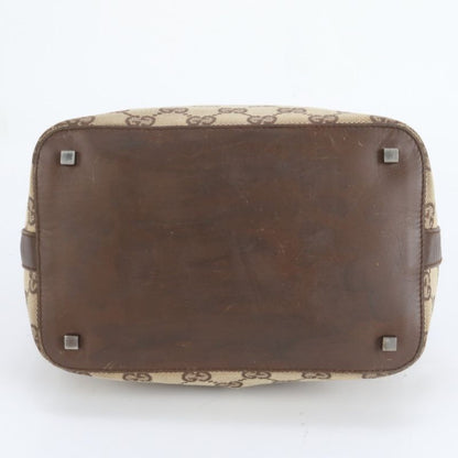 Gucci GG Canvas Leather Shoulder Bag Shoulder One Shoulder Brown 001-4299